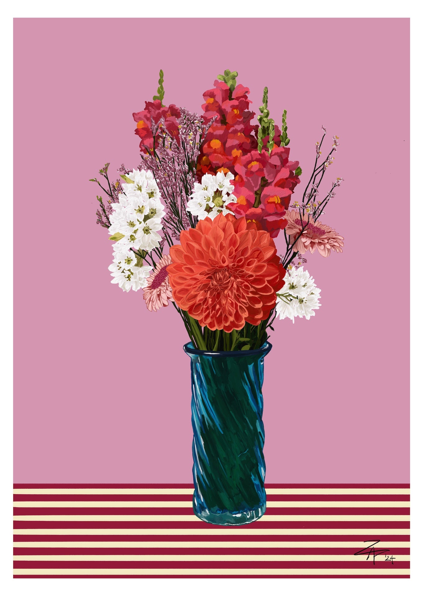 BLOOMING MARVELLOUS - Medium A2 - 420mm x 595mm Enhanced Matte Paper Print (Image shown)