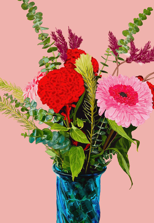 ROSY POSY - Small A3 - 297mm x 420mm Enhanced Matte Paper Print (Image shown)